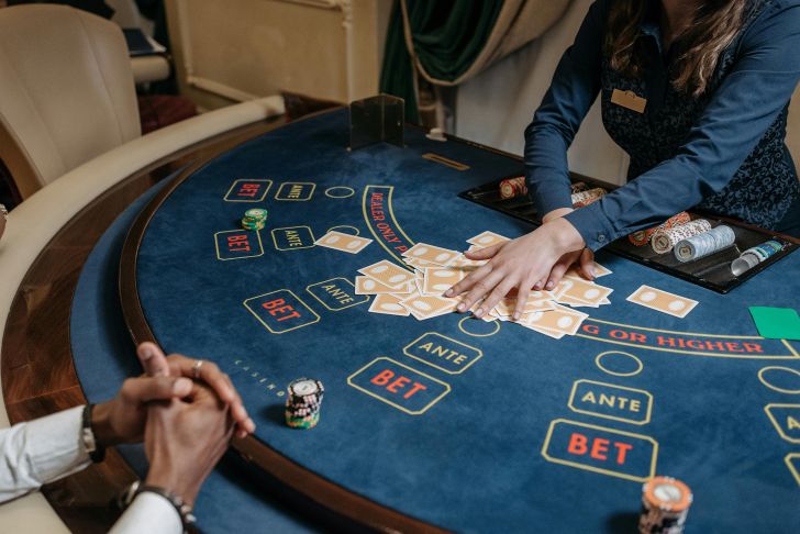 Kaartspel in een Casino